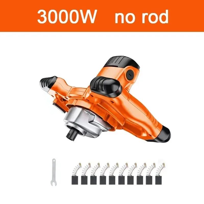 【Más Vendido】Mezcladora de Cemento Industrial de 3000W/2800W, 220V, 6 Velocidades Ajustables, Mezcladora Manual para Pintura, Masilla, Polvo, Cemento, Yeso, Mortero