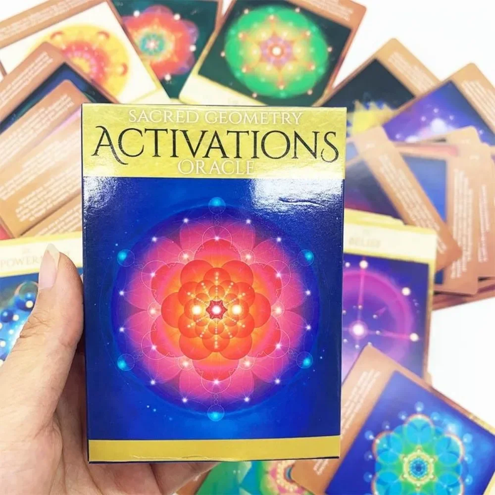 1Pcs Sacred Geometry Activations Oracle Deck Cards English for Family Gift Party Playing Card Table Games