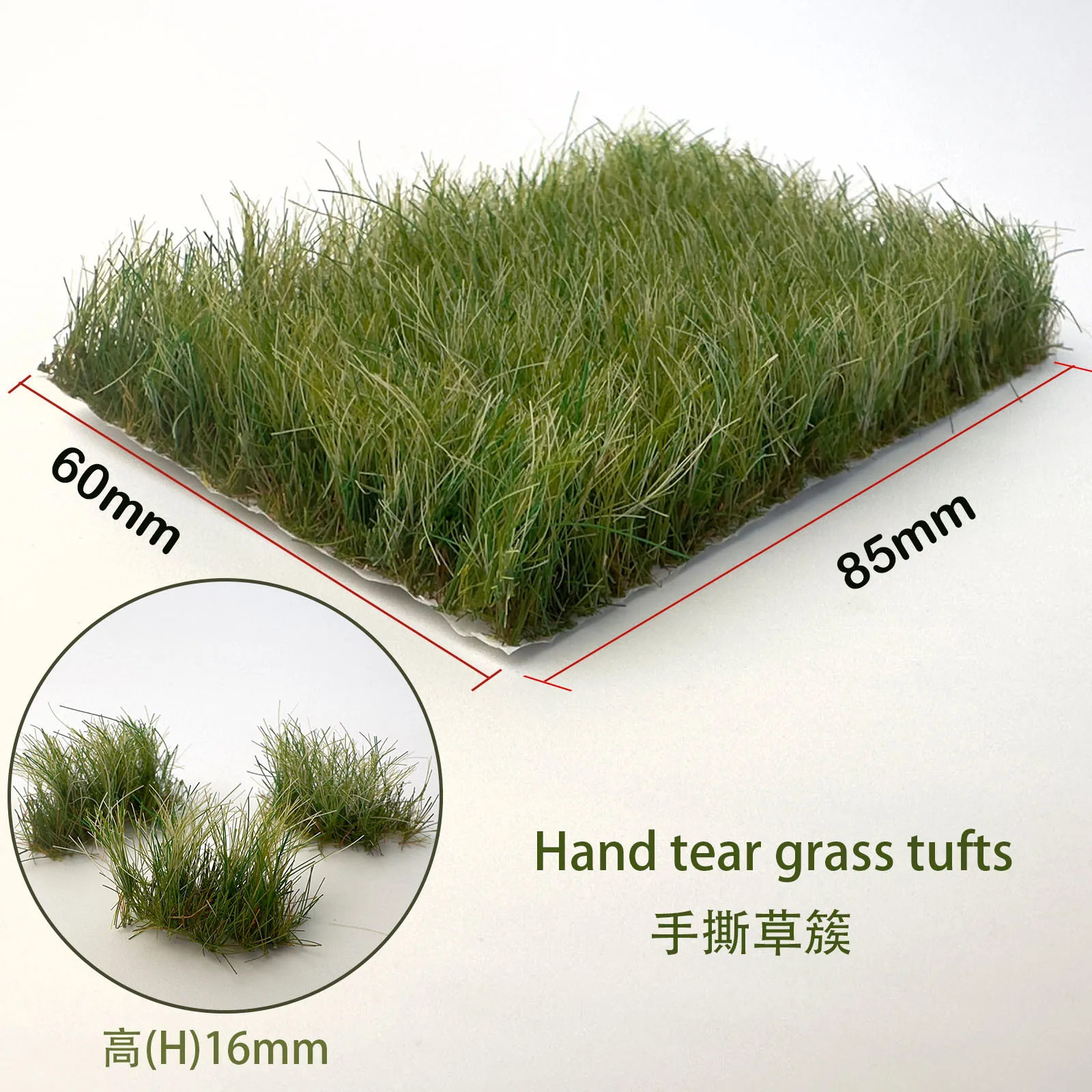8-10mm 12mm 16mm Static Grass Flower Tufts Ho N Diy Model Making Military Scene Railway Diorama Train Layout