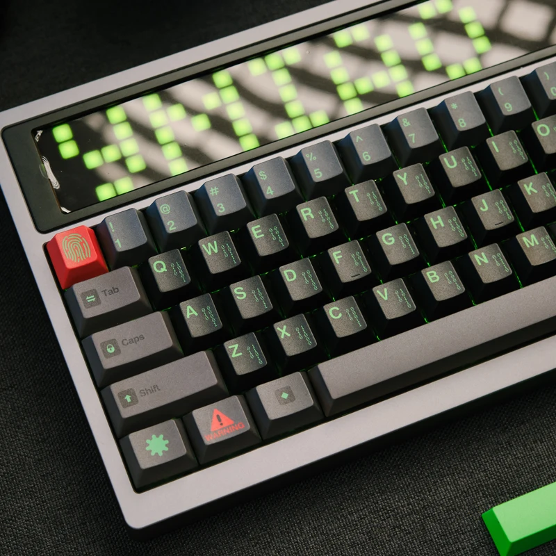 Колпачки для клавиш FBB Hacker Theme PBT Механическая клавиатура Колпачки для клавиш MX Переключатели по индивидуальному заказу DIY Gitft для игрового компьютера Офис 1,7 мм Черный