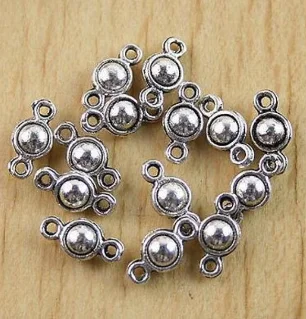 100pcs 10mm Alloy pendants  tibetan silver ball connectors  HWH0443  charms for jewelry making