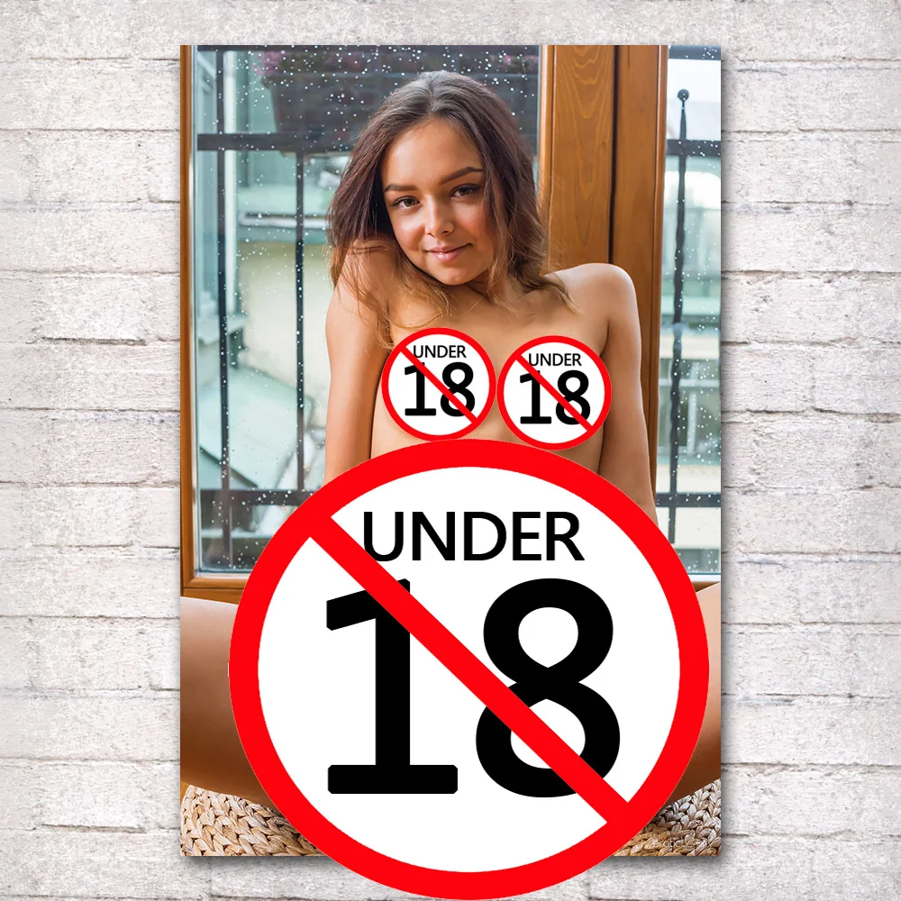 Sexy Young Girl Canvas Painting Nude Beauty Uncensored Pussy Wall Art Poster Modern Home Room Decoration Print Mural Picture