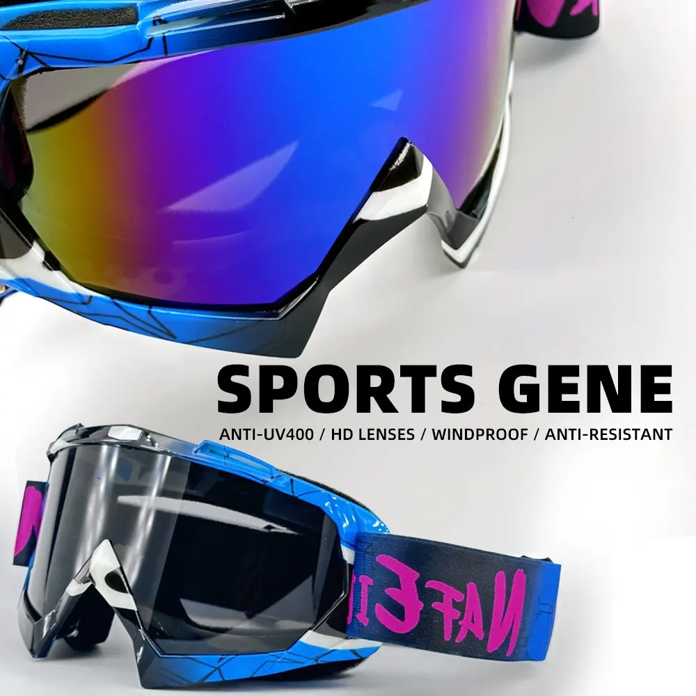 New Colors Motocross Goggles for Off-Road Riding Skiing Sport Eye Wear MX Helmet Compatible Motorcycle Goggles for ATV DH MTB