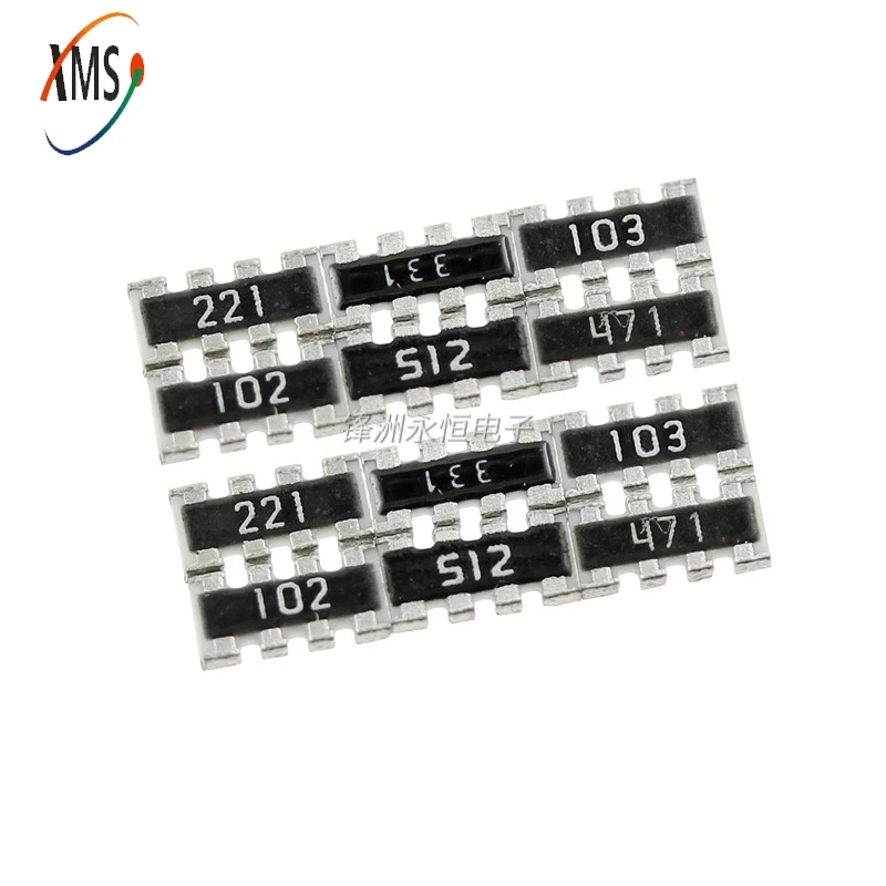 100PCS SMD Exclusion Network Resistor Array 0603*4P 8P4R 100R 1K 10K 4.7K 5.1K 51R 22R 33R 4D03