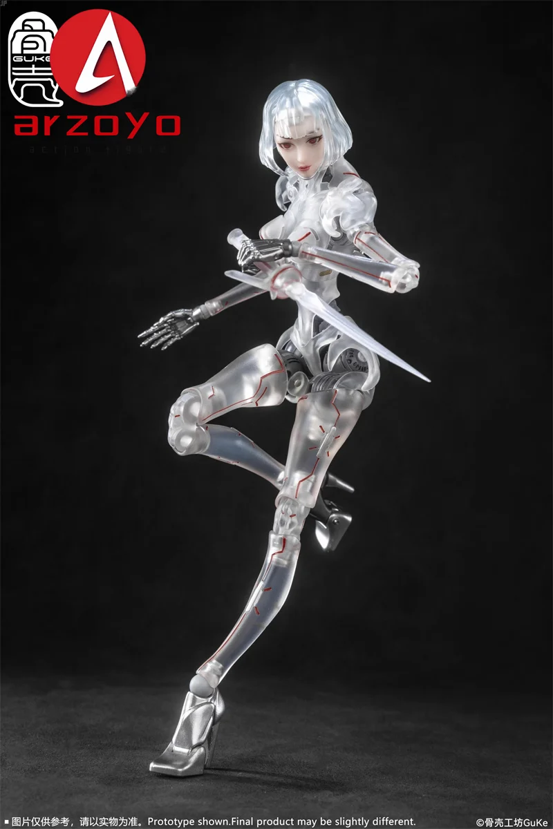 NA STANIE GUKE Studio GK01FEC1-C3 1/12 AI Kobieta Ultra-modern Feel Figurka Akcji 17CM Nagi Szkielet Ciało Figurki Akcji