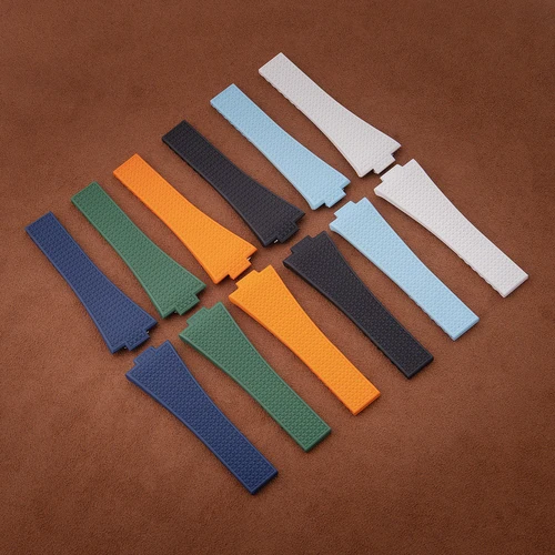 Imagen 2 del producto Correa CTS Flurorubber para relojes Tissot PRX Series Super Player, hebilla de resorte de liberación rápida de 35mm y 40mm, correa de reloj FKM de 11mm y 12mm