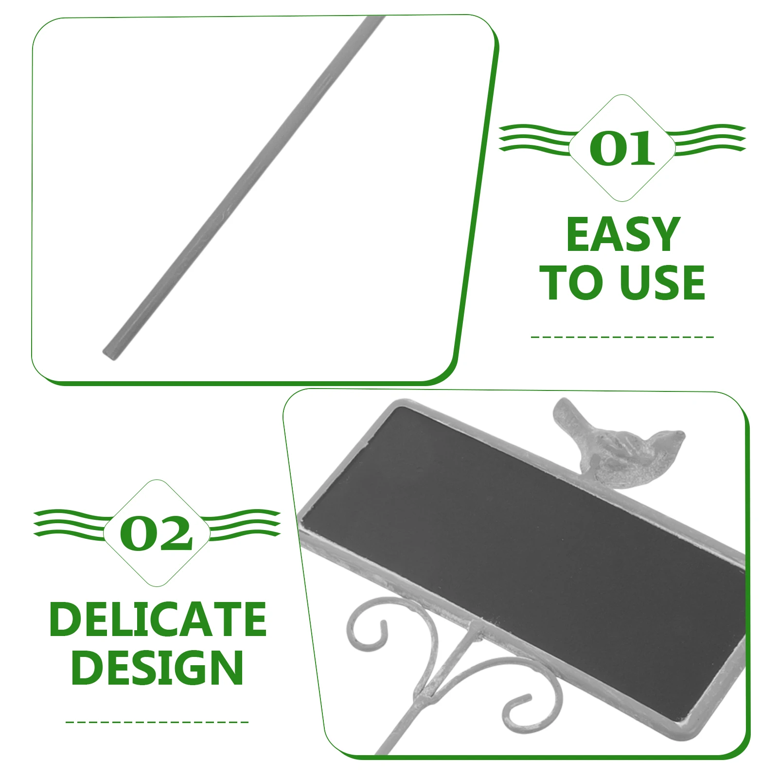 

Iron Blackboard Plant Labels Durable Metal Garden Stakes Chalkboard Tags For Potted Plants Gardening Markers Outdoor