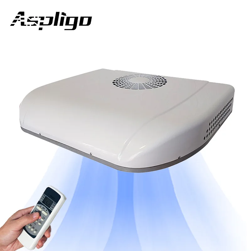 

Aspligo 8000BTU Electric Roof Air Conditioner 12/24V Car Camper Van Parking Cooling Air Conditioner for RV Rooftop Caravan Bus