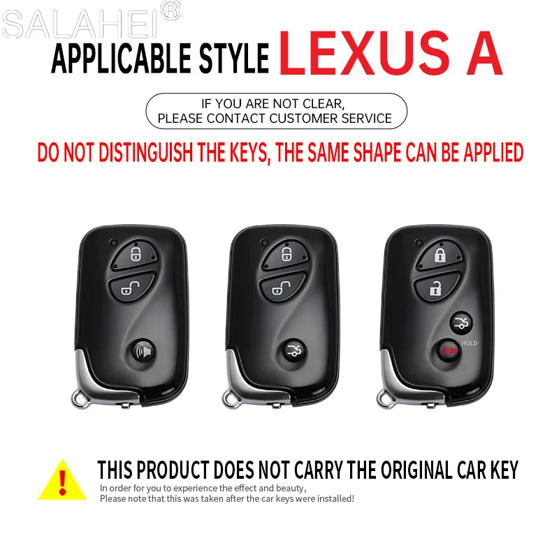 Zinc alloy Keychain Car Remote Key Cover Case Protector Keyless Shell Fob For Lexus GS430 ES350 GS350 LX570 IS350 RX350 IS250