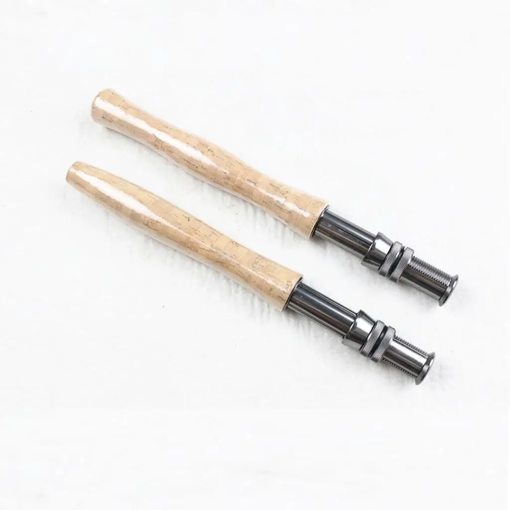 Cork Fly Fishing Rod Handle Grip with Reel Seat for Rod Building or Repair, 2 Types