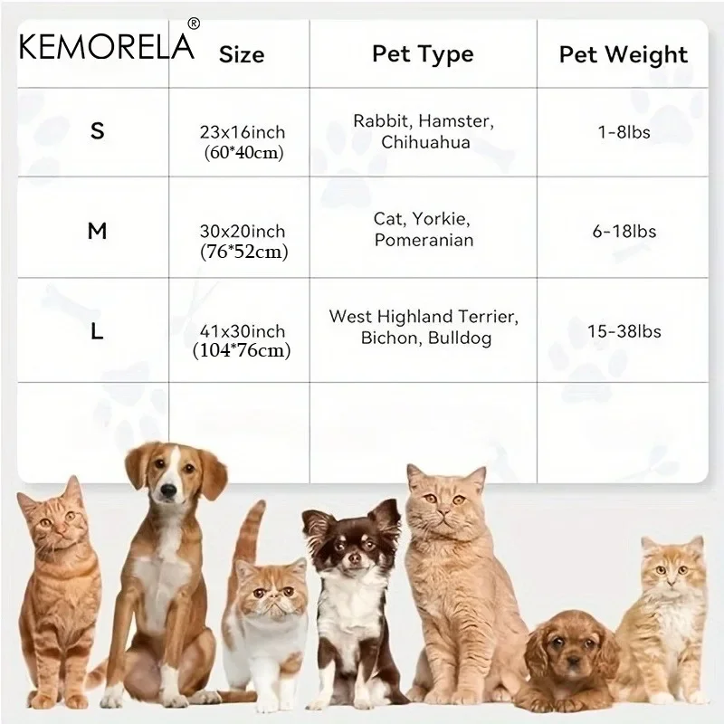 KEMORELA Weiche Flauschige Haustierdecke mit Niedlichem Punktmuster, Gemütliches Warmes Bett für Katzen und Hunde, Kleine bis Große Größen, Mattenbezug, Haustierzubehör – Detail 2
