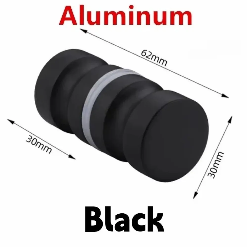 Aluminum Door Handles Durable Double Sided Pull Shower Glass Door Handle Replacement Parts Sliding Shower Doors Knob