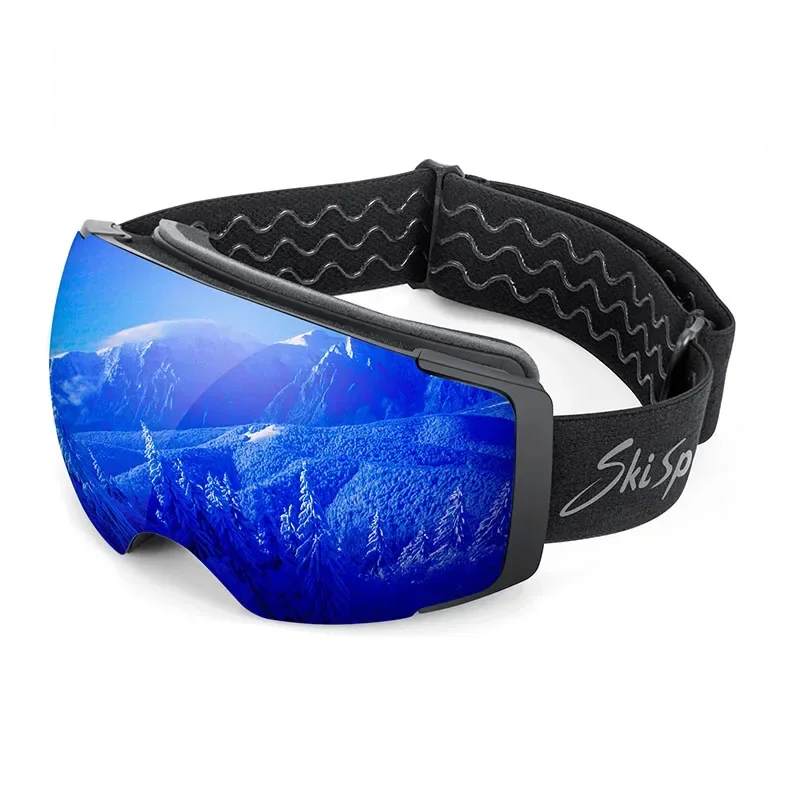 2025 New Ski Glasses for Adult Outdoor Double Layer Anti Fog Skiing Goggles Women Men Magnetic Spherical Snowboarding Eyewear