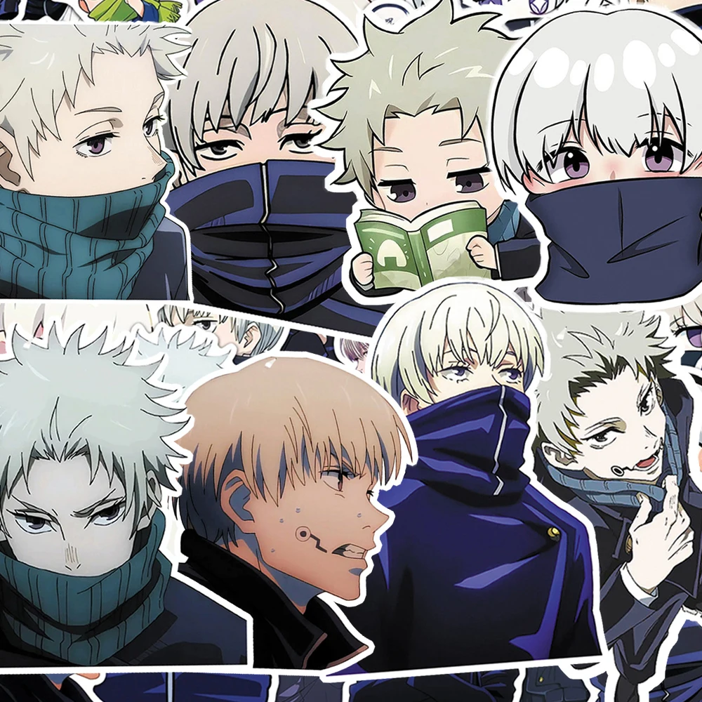 10/30/50pcs Jujutsu Kaisen Anime Stickers Manga Character Inumaki Toge Sticker DIY Helmet Bike Guitar Phone Cool Decals Packing