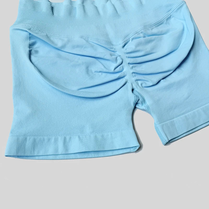 Женские повседневные спортивные шорты, летние тонкие шорты с высокой талией, дышащие короткие брюки для бега с низкой ребристой лентой 4,5 дюйма