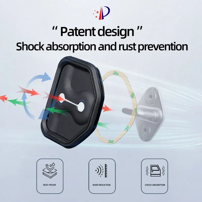 Door Lock Cover Applicable To Geely Geomee Panda K E, Silicone Rust-proof Mute Protector, Shock Absorption