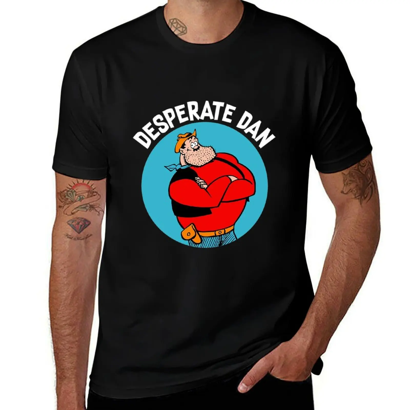 Desperate Dan - Cow Pie t shirt - Danial - Dan Brother Dan Best Friend Cowboy Gifts Comic Gifts T-Shirt