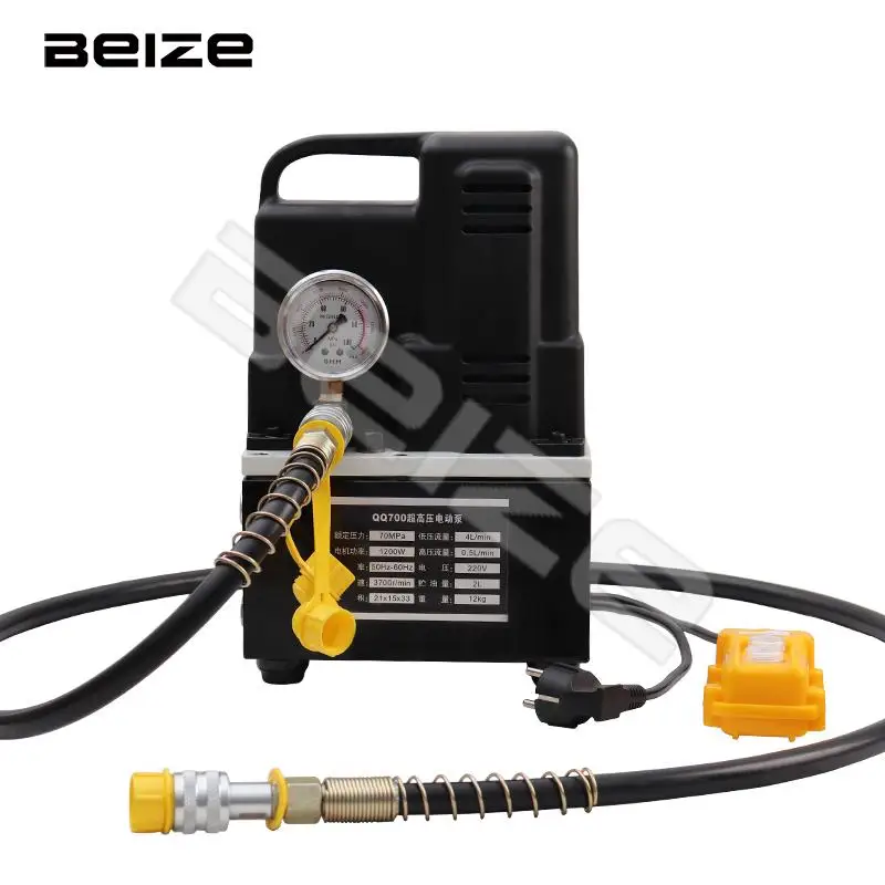 

QQ-700 Ultra-Small Portable Electric Hydraulic Pump Electric Pump Hydraulic Oil Pressure Pump 70mpa 220v/1200w