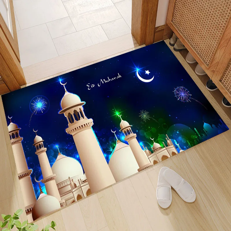 Ramadan Holiday Water Absorbing Mat Bathroom Floor Mat Bathroom Entrance Anti Slip Dirty Floor Mat Bedroom Living Room Floor Mat