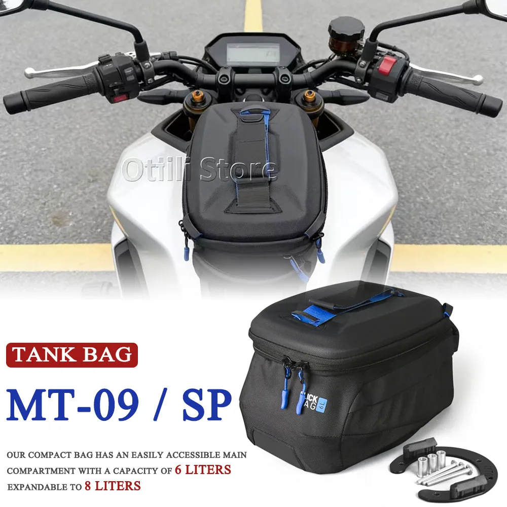 

New Tank Bag Motorcycle Accessories Waterproof Black Fuel Tank Bag 6L Capacity Bag For YAMAHA MT-09 SP MT09 MT 09 2024 2025 2026