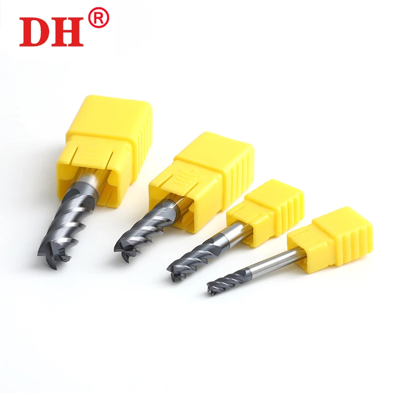 HRC55 4-Flute Tungsten steel Coating Flat End Mill Tungsten Steel Carbide Milling Cutter CNC Mechanical Machining Endmills Tools