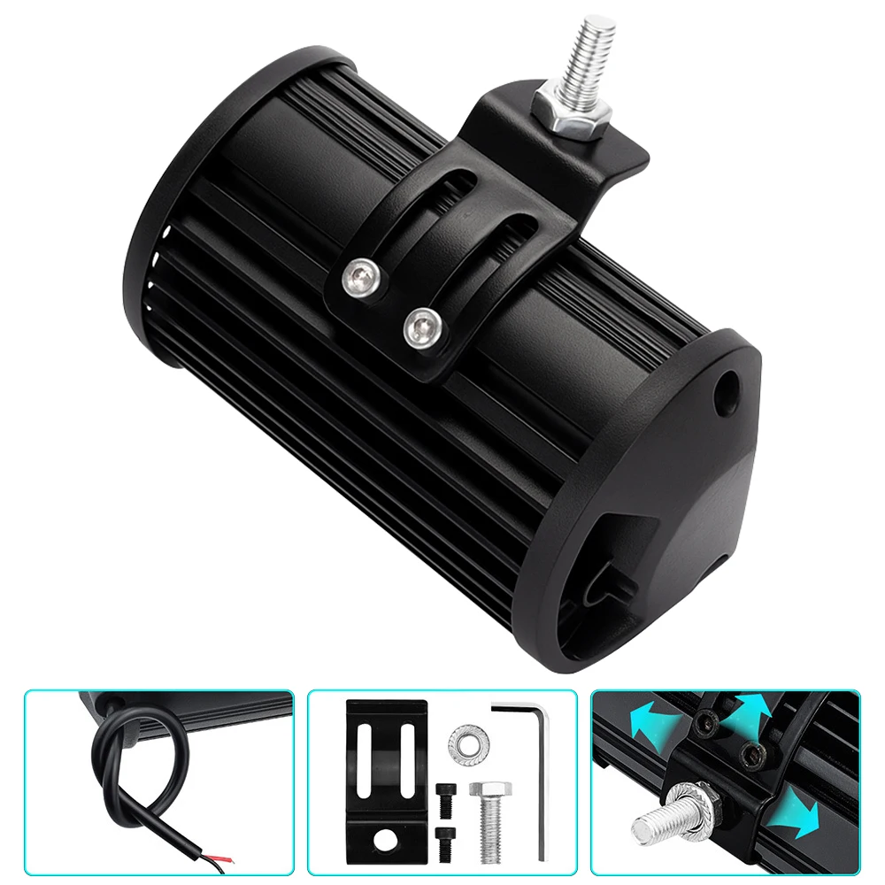 1/2 قطعة 5 بوصة الطرق الوعرة عمود إضاءة LED 12 فولت مربع LED ضوء العمل للقيادة الطرق الوعرة قارب سيارة جرار شاحنة 4x4 SUV 12 فولت 24 فولت المصباح