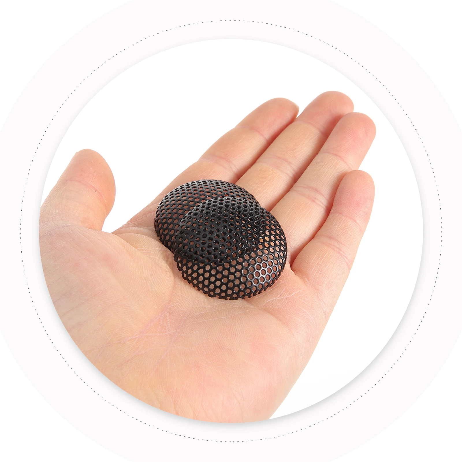 

10 Pcs Small Mesh Microphone Grille Metal Replacement Cover for Wireless Mic Parts Smooth Easy Install Elegant