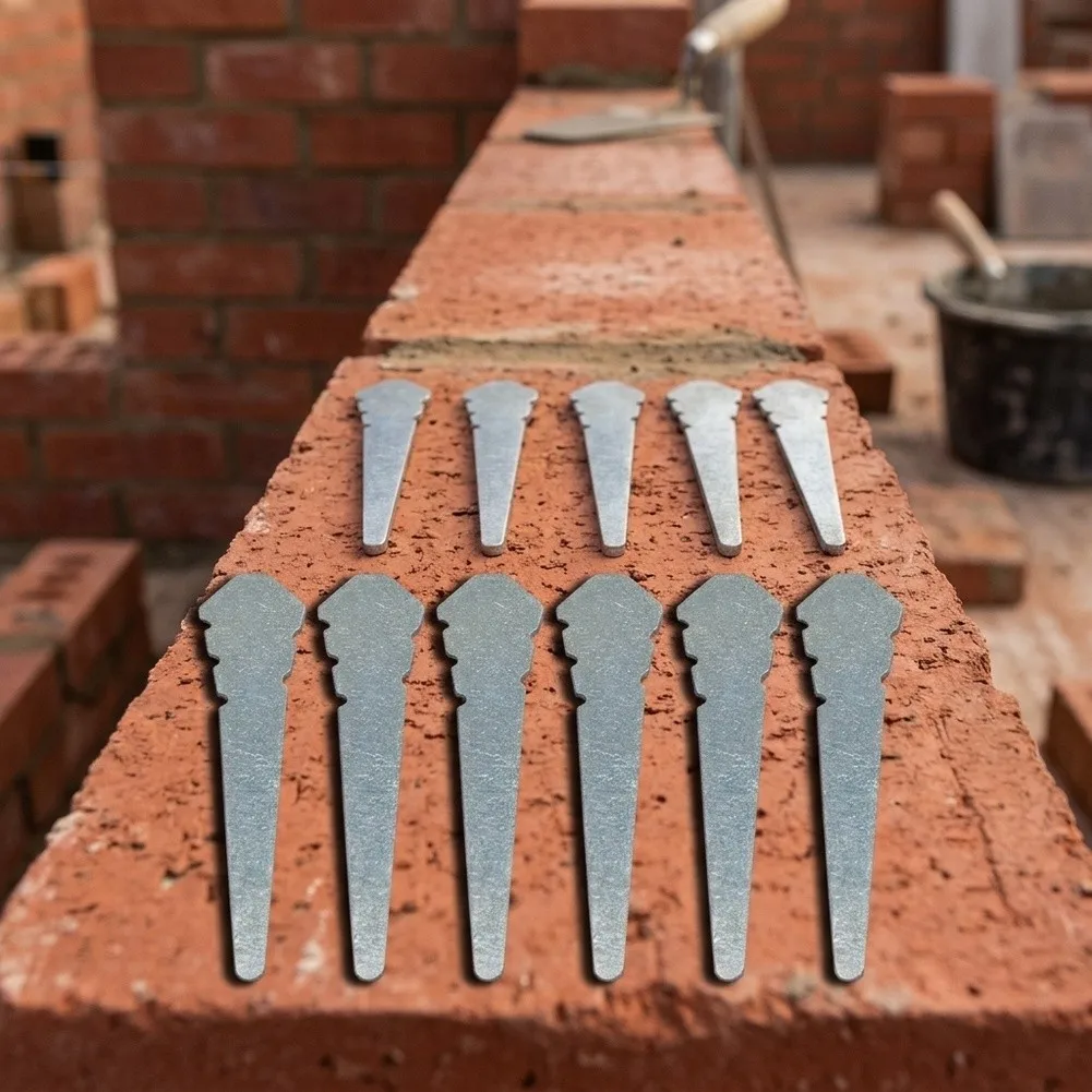 12 Pack Brick Line Pins for Masonry Professionals Supporting Efficient Wall Alignment and Consistent Brick Course Spacing