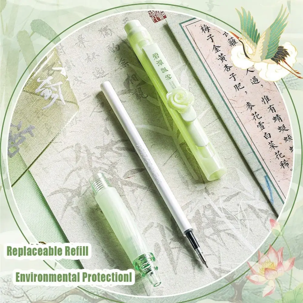 4 قطعة/المجموعة جديد لينة قبضة قلم حبر جاف الصحافة نوع CS تلميح هلام القلم التجفيف السريع 0.5 مللي متر الحبر الأسود الكتابة أداة مكتب المدرسة #5