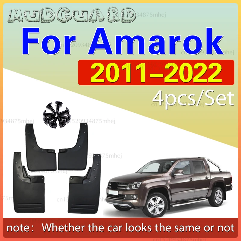 

4PCS Car Mud Flaps for Volkswagen for VW Amarok 2H 2011-2022 Anti-splash Front Rear Fender Wheel Cover Mudguard Splash Guard
