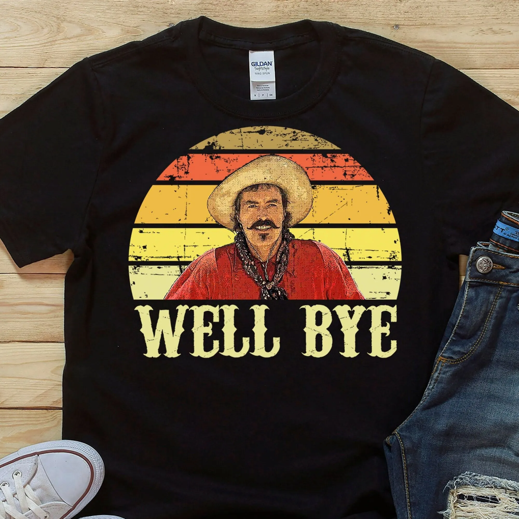 Well Bye Curly Bill Tombstone T Shirt