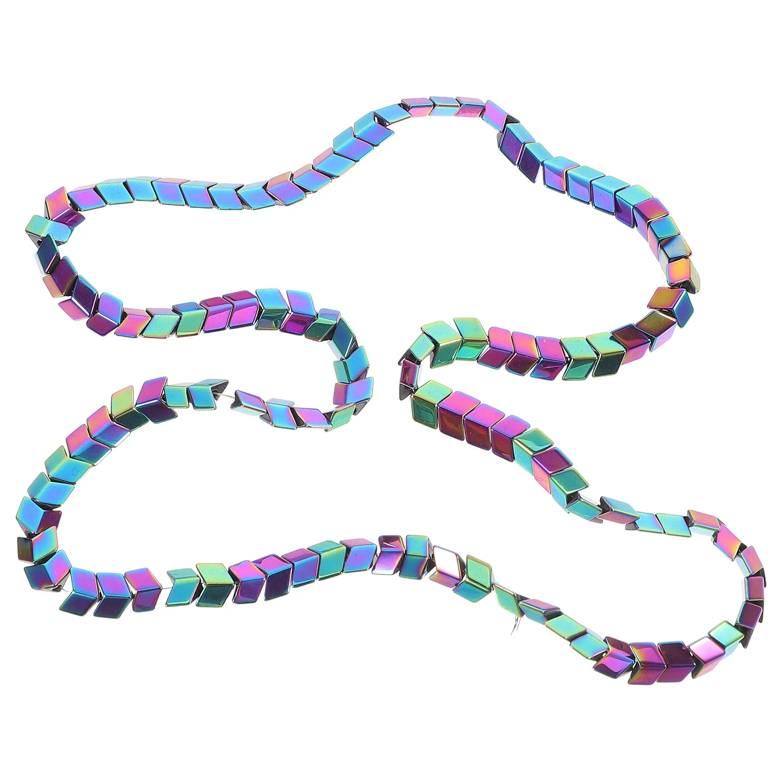 

1Set Electroplated V-Shape Arrow Colored Stone Beads Natural Hematite Mini Hole for Creative DIY Jewelry Bracelets Necklaces