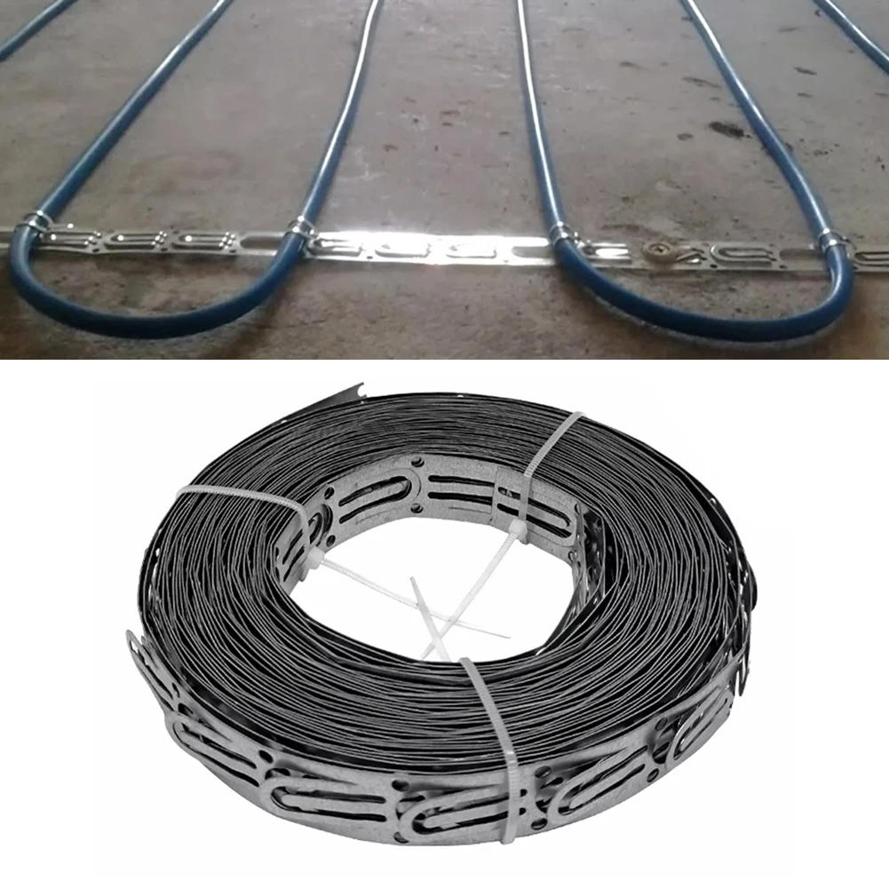 10m Galvanized Steel Floor Heating Cable Straps Heating Wires Accessories Cable Clips For Fixing Heating Cables On Floor Roof