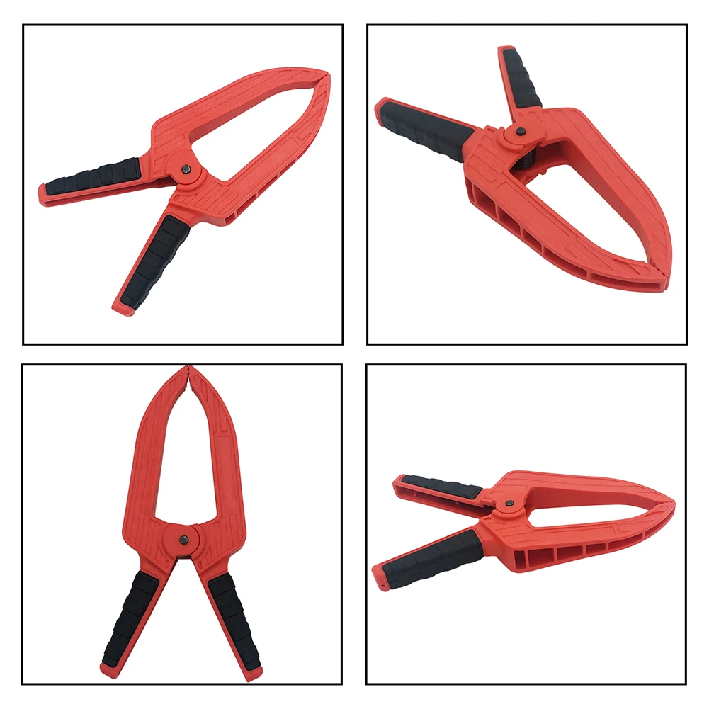 Clamping Aid with Extended Nose Design and Responsive Spring Action for Precise Positioning in Wood Carving and Finishing Work