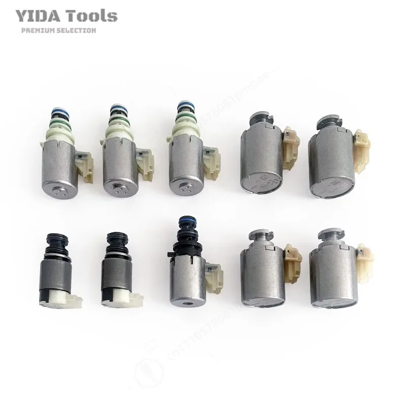 YIDA 9T50 Transmission Solenoid Valve Kit 10PCS Auto Parts Gearbox Solenoid Set Compatible with Multiple Vehicles
