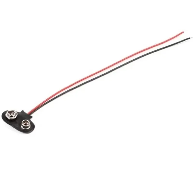 10/20pcs 9v Battery Connector 9V Battery Snap Connector Clip Lead Wires Holder Wire Length 15CM