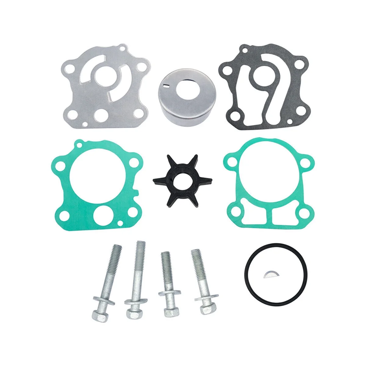 6H3-W0078 Water Pump Repair Kit for Yamaha Outboard Motor 50/60/70 HP 6H3-W0078-02, 8-3465,6H3-W0078-00