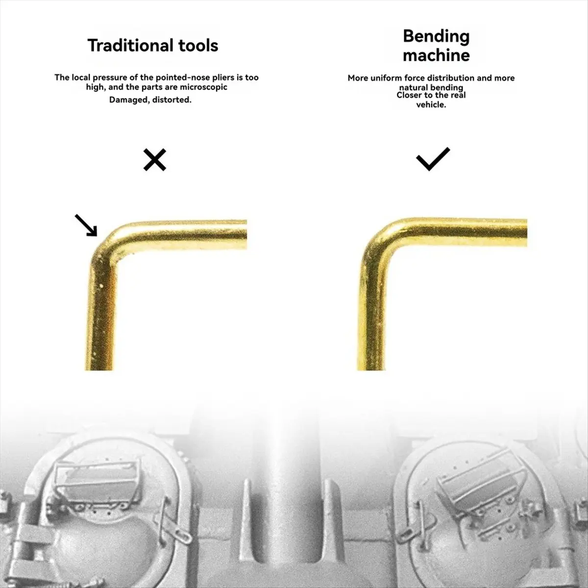 【WSFS】 Handheld Metal Copper Wire and Photo-Etched Part Bender for Handmade Model Making Etched Sheet Bender