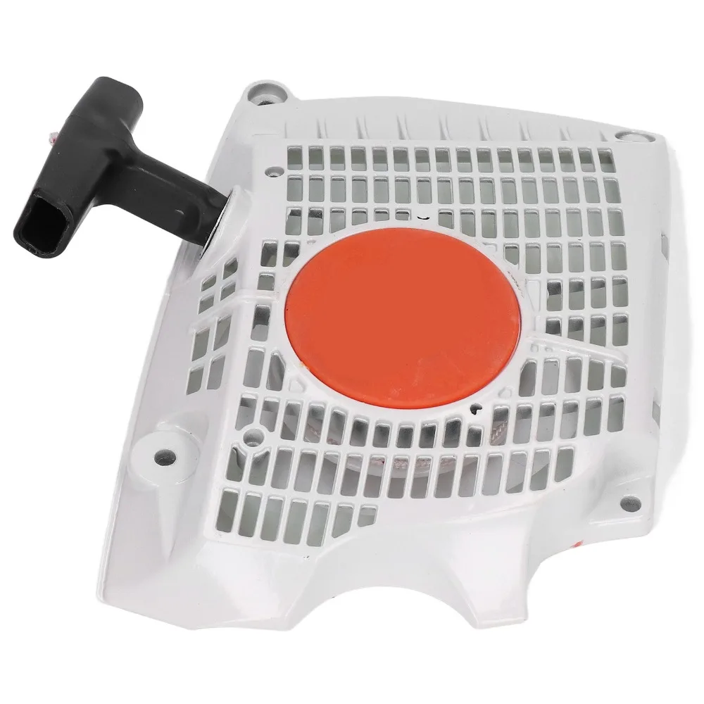 White Pull Starter Assembly Plastic Easy to Install Rewind Starter Assembly Compact for Stihl MS362 MS362C