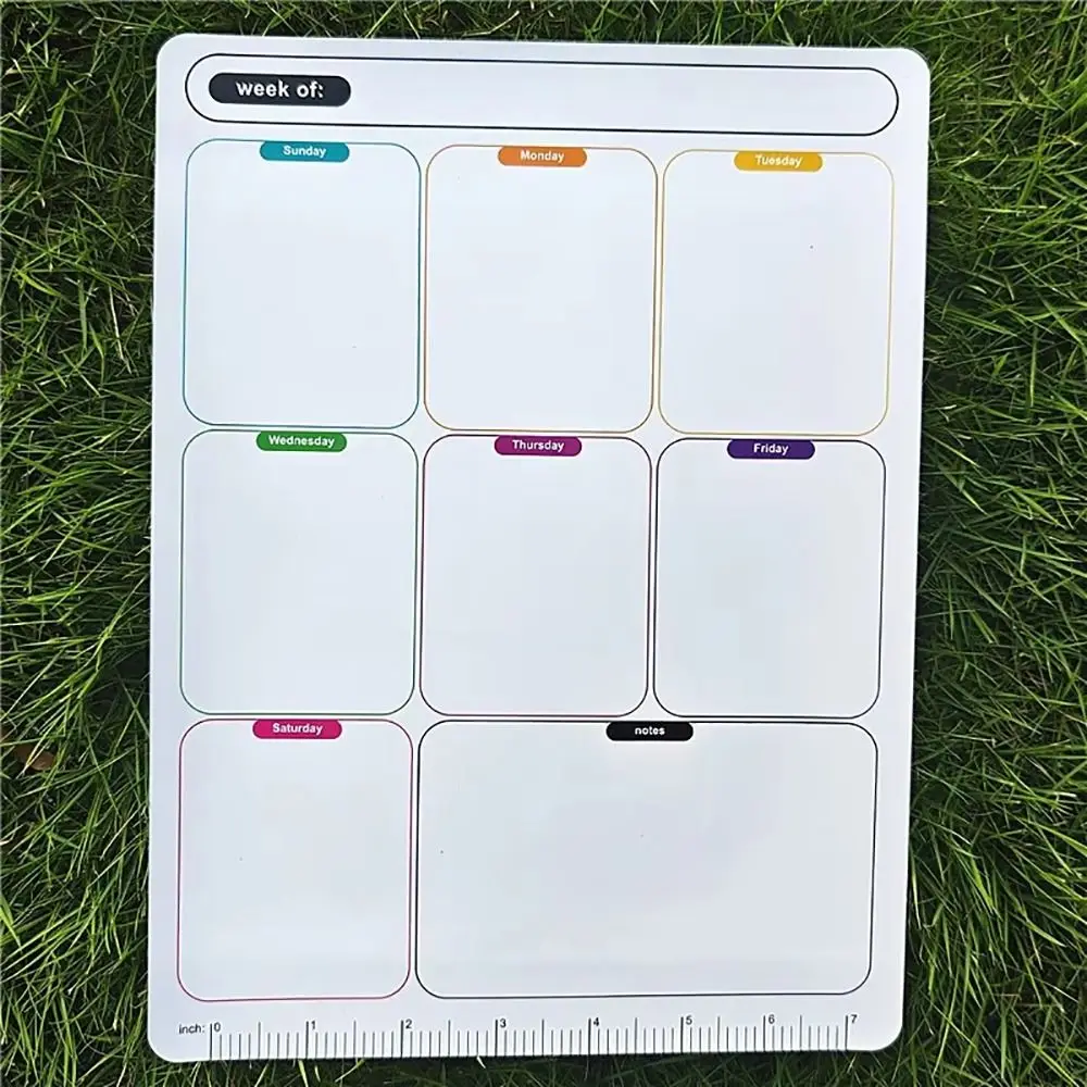1Pcs Monthly Weekly Planner Fridge Magnets Magnetic Erasable Calendar Sticker 28x21cm Soft Note Message Board Refrigerator