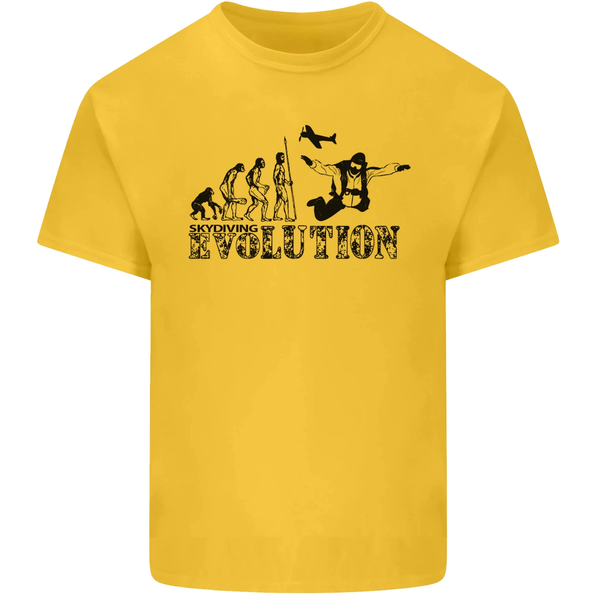 

Evolution of A Skydiver Funny Skydiving Graphic Printing Summer Luxury Brand Cotton Men's and Women's T-Shirts Short Sleeves