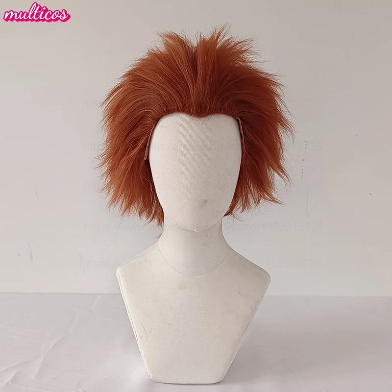 

High Quality Bride of Chucky Cosplay Wig Short Brown Orange Fluffy Heat Resistant Synthetic Hair Movie Anime Wigs + Wig Cap