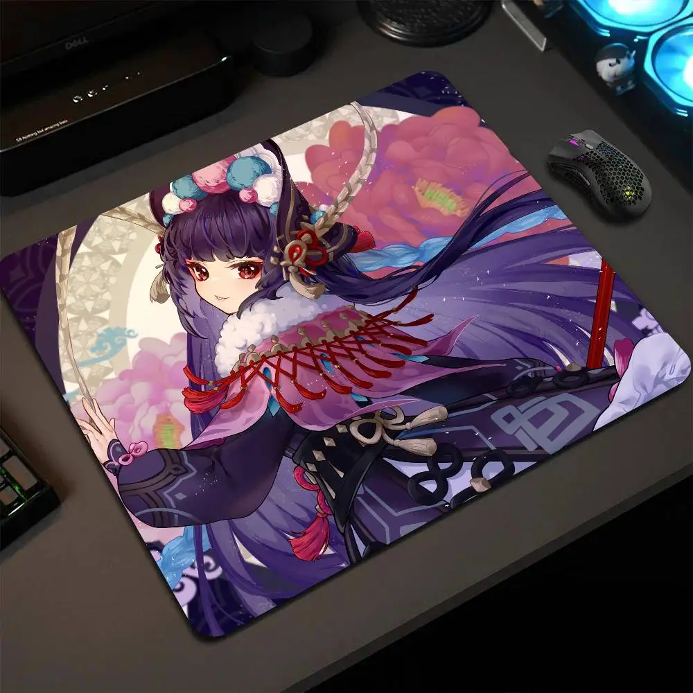 Yun Jin Genshin Impact Mouse Pad 22X18 Square Computer Accessories Office Game Table Mats Rubber Anti-slip Mousepads