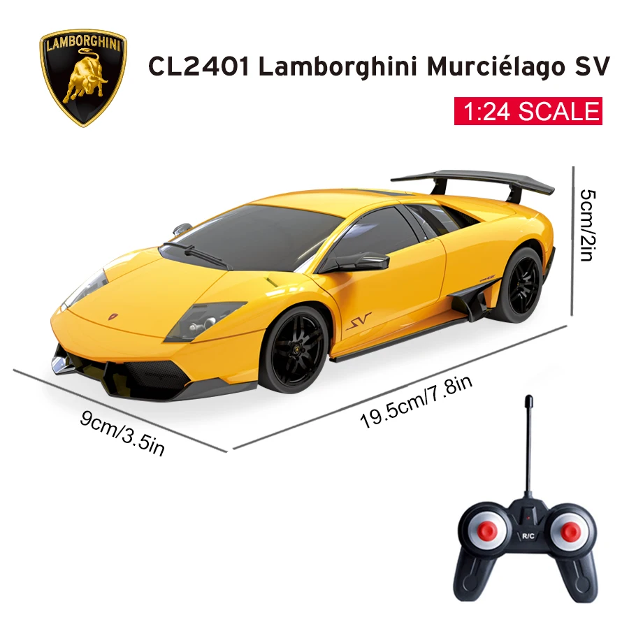 Samochód zdalnie sterowany Lamborghini Murciélago LP670-4 SV w skali 1:24