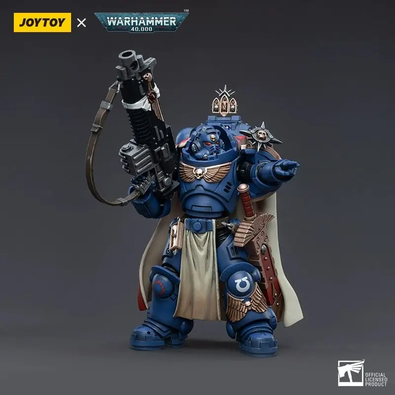 

Фигурка JOYTOY Warhammer 40K: Капитан Ультрамаринов с тяжелой винтовкой Master-crafted Heavy Bolt, масштаб 1/18, аниме-модель, военная коллекционная фигурка