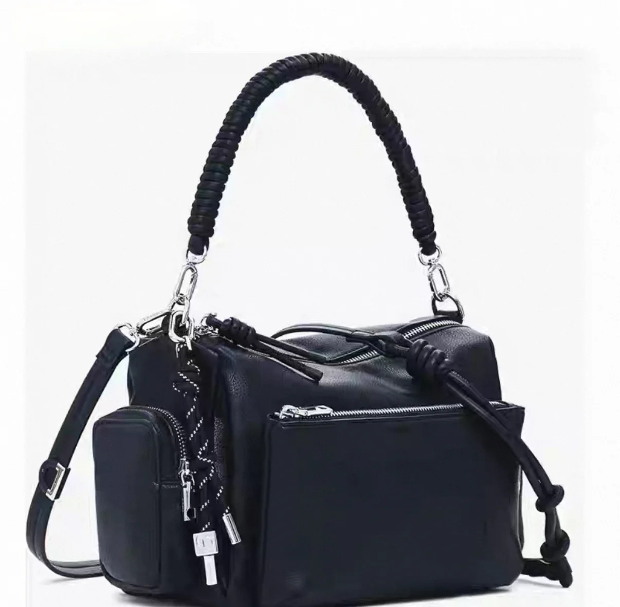 Spanische Ethno-Handtasche mit Stickerei und Druckdesign für Damen, Große Kapazität, Modische Umhängetasche 2026 – Detail 4