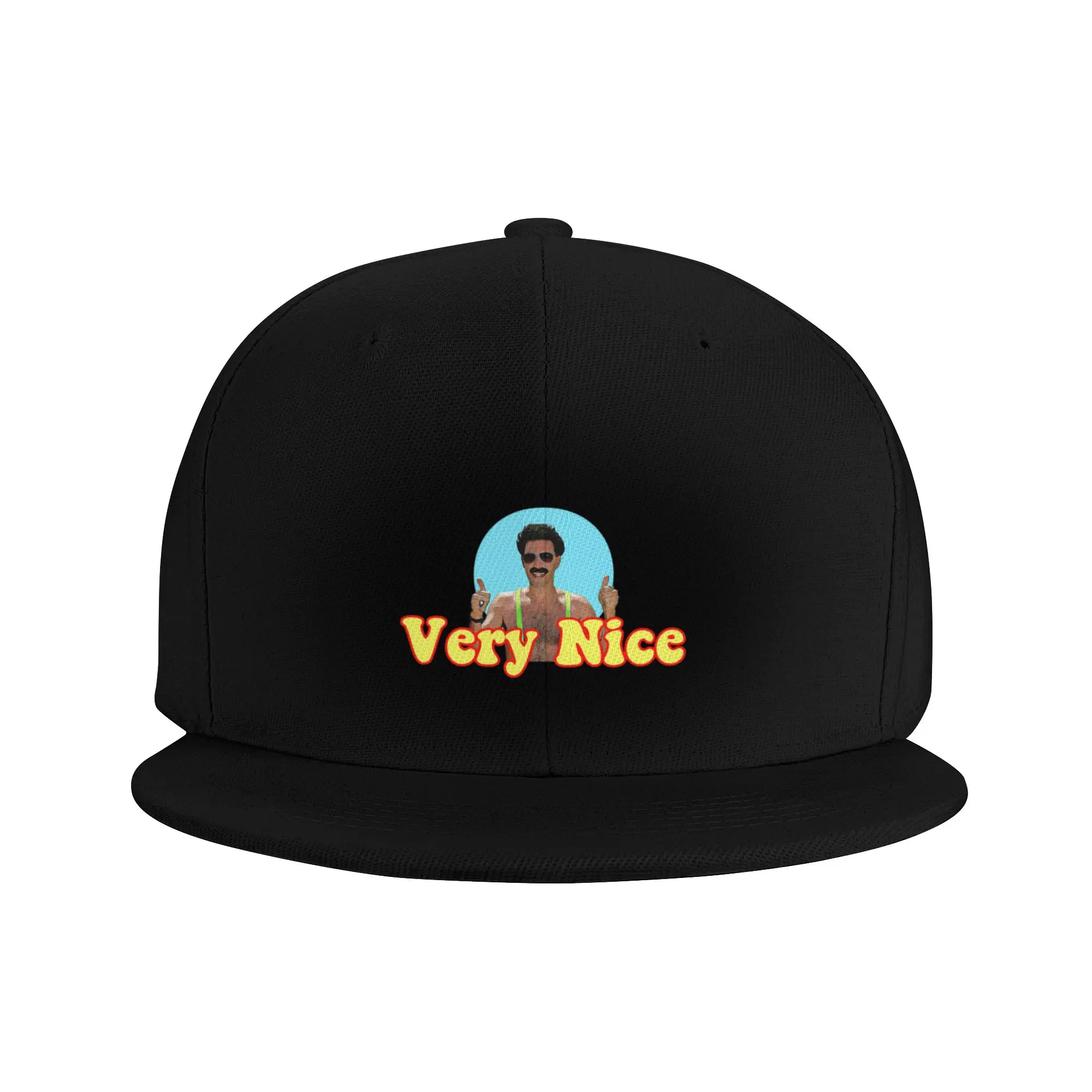 Fashion Borat Very Nice  digital artwork Flat Brim Sun Hat  Wear-Resistant And Durable Brand Man Caps