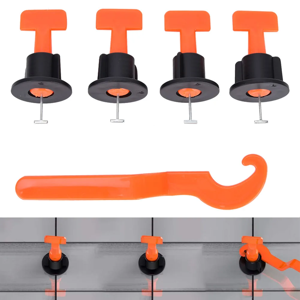 50Pcs Tile Leveler Flooring Wall Leveling System Locator Spacer Building Supplies