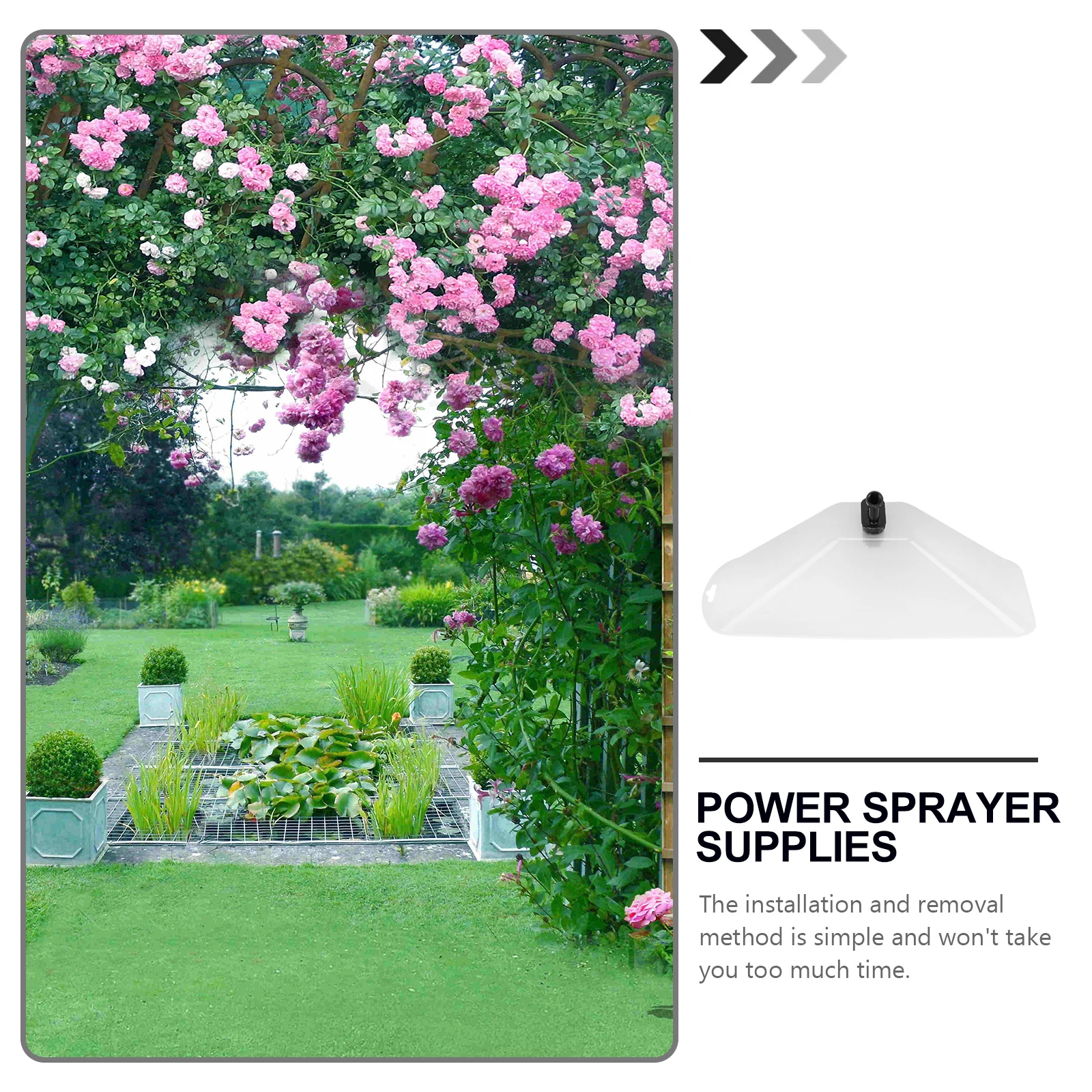 

1Pcs Windproof Sprayer Nozzle Durable Lightweight Easy Install Remove Waterproof Environment Friendly Plastic Power Sprayer