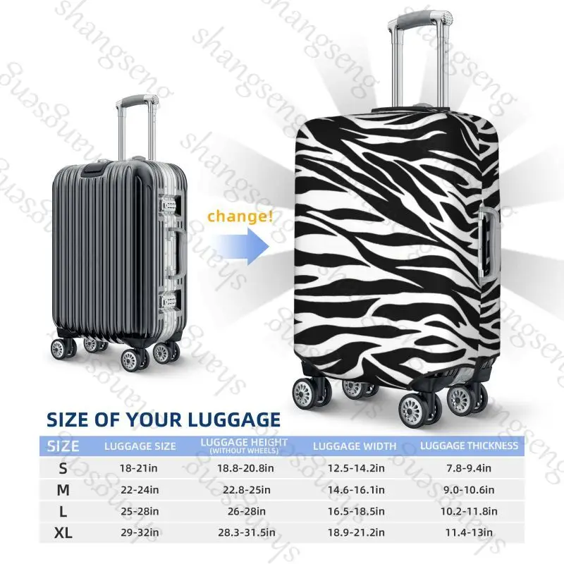 Zebra Pattern Thicken Luggage Cover Elasticity Trolley dust cover Suitcase Protection Cover Suitcase Case